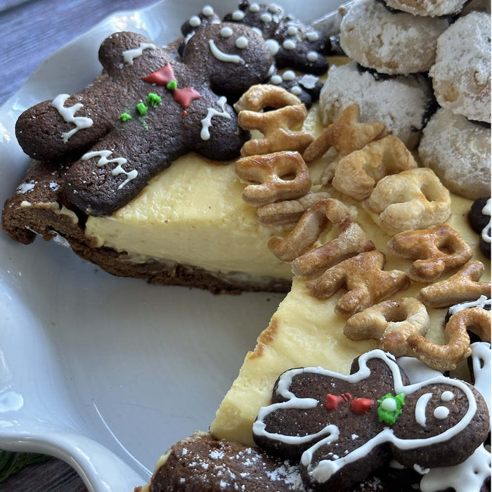 Gingerbread Eggnog Rum Pie