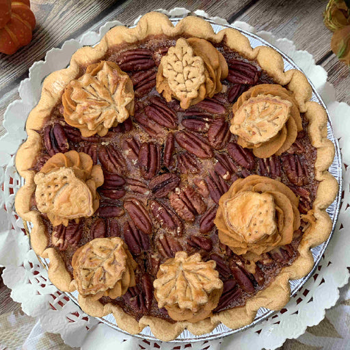 Bourbon Pecan Pumpkin Pie (V)