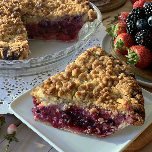 Fall Bumbleberry Crumble Pie (V)