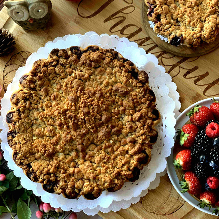 Fall Bumbleberry Crumble Pie (V)